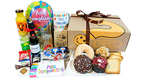 caja de feliz cumpleaños