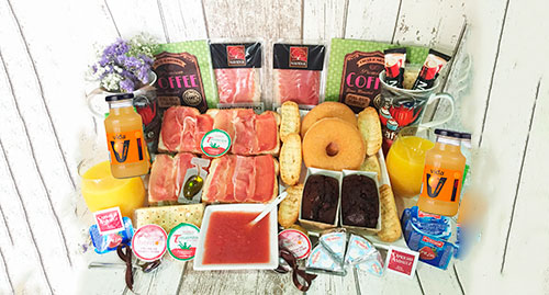 Cesta de desayuno mediterranea